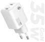 Subblim Cargador GaN 35W con Doble Puerto USB-C Blanco