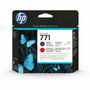HP 771 Cabezal de impresión Negro mate/Rojo cromático CE017A