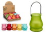 Ibergarden Vela Citronela con Asa Surtido 6 Colores Rosa, Naranja, Azul, Amarillo, Verde, Rojo Uso Exterior (Set de 27)