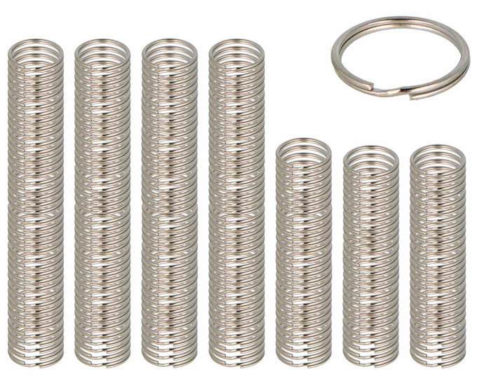 Innspiro Set de 240 Anillas Dobles para Llavero Metálicas Plateadas 20mm Innspiro Set de 240 Anillas Dobles para Llavero Metálicas Plateadas 20mm
