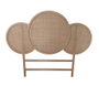 DKD Home Decor Cabecero de Paulownia y Ratán para Cama de 150 cm, Marrón