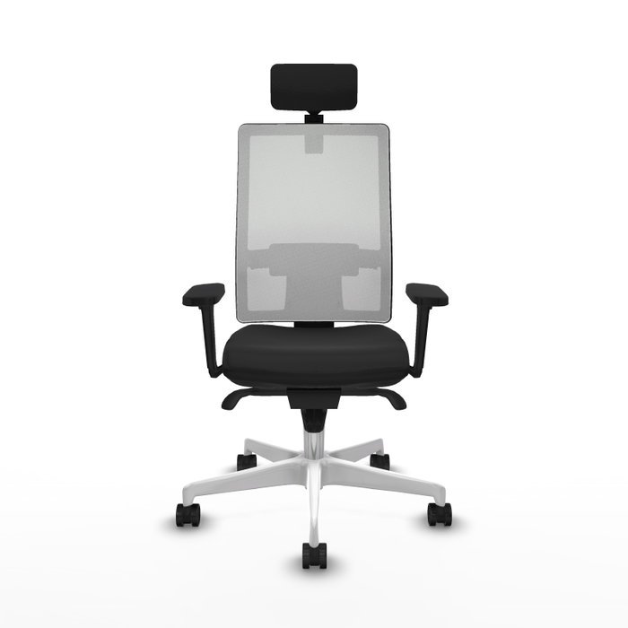 PIQUERAS Y CRESPO Silla de oficina Horna con mecanismo Sincro, Negro y Blanco PIQUERAS Y CRESPO Silla de oficina Horna con mecanismo Sincro, Negro y Blanco