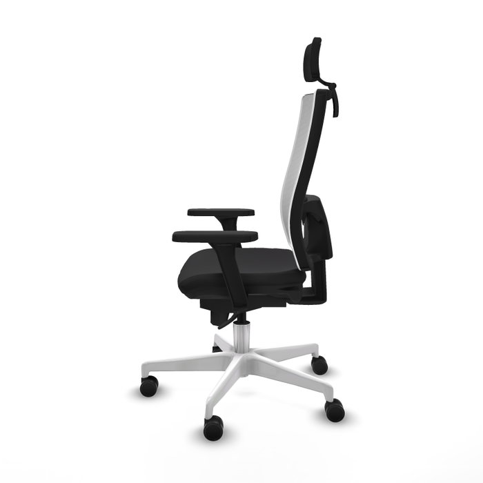 PIQUERAS Y CRESPO Silla de oficina Horna con mecanismo Sincro, Negro y Blanco PIQUERAS Y CRESPO Silla de oficina Horna con mecanismo Sincro, Negro y Blanco