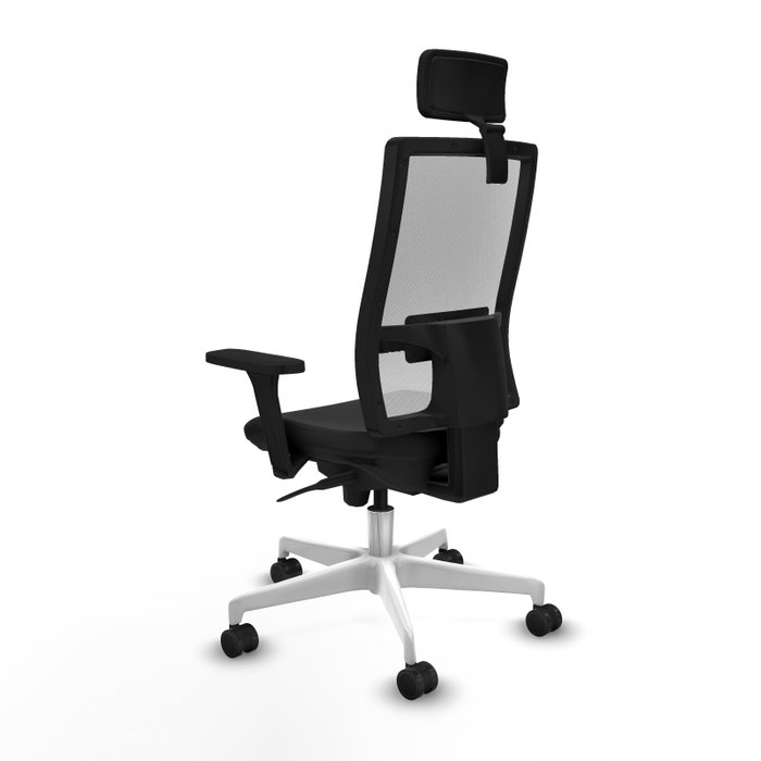 PIQUERAS Y CRESPO Silla de oficina Horna con mecanismo Sincro, Negro y Blanco PIQUERAS Y CRESPO Silla de oficina Horna con mecanismo Sincro, Negro y Blanco