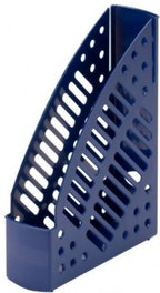 FAIBO Caja de 10 Revisteros de Plástico Azul Opaco 320x245x75mm