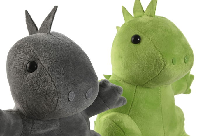 DKD Home Decor Sujetapuertas Verde Gris 24 x 16 x 24 cm (2 Unidades) Algodón Arena