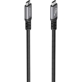 Aisens A107-0989 Cable USB 3.2 Tipo-C 4m, USB-C Macho a USB-C Macho, 100W, 10Gbps, E-Marker, Compatible Thunderbolt 3, Negro