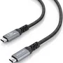 Aisens A107-0989 Cable USB 3.2 Tipo-C 4m, USB-C Macho a USB-C Macho, 100W, 10Gbps, E-Marker, Compatible Thunderbolt 3, Negro