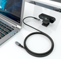 Aisens Cable USB 3.2 Gen2 de aluminio USB-C a USB-C, 100W, 10Gbps, 4m, Negro