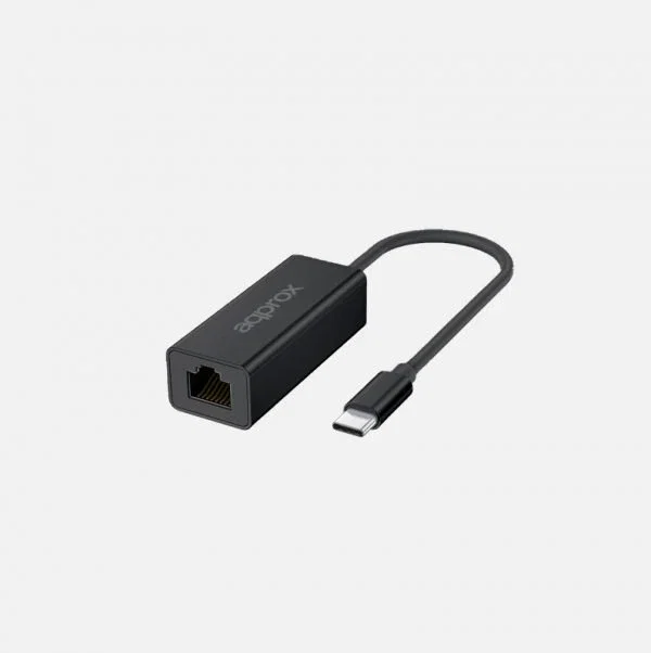 Approx APPC57 Adaptador USB-C a RJ-45 Ethernet 2.5 Gigabit 2500 Mbps - Con cable de 17 cm - Compatible con Windows, Mac, Linux
