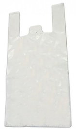 ROYAL MAYLINE, S.L. Paquete de 70 bolsas tipo camiseta blancas recicladas 35x50 cm