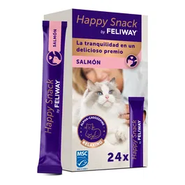 Feliway Happy Snack 24 Sticks Salmón para Calmar Gatos en Situaciones de Estrés