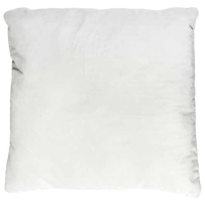 Home Deco Factory Cojín decorativo Chevron Blanco 40x40 cm, Colección Natural en poliéster