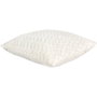 Home Deco Factory Cojín decorativo Chevron Blanco 40x40 cm, Colección Natural en poliéster