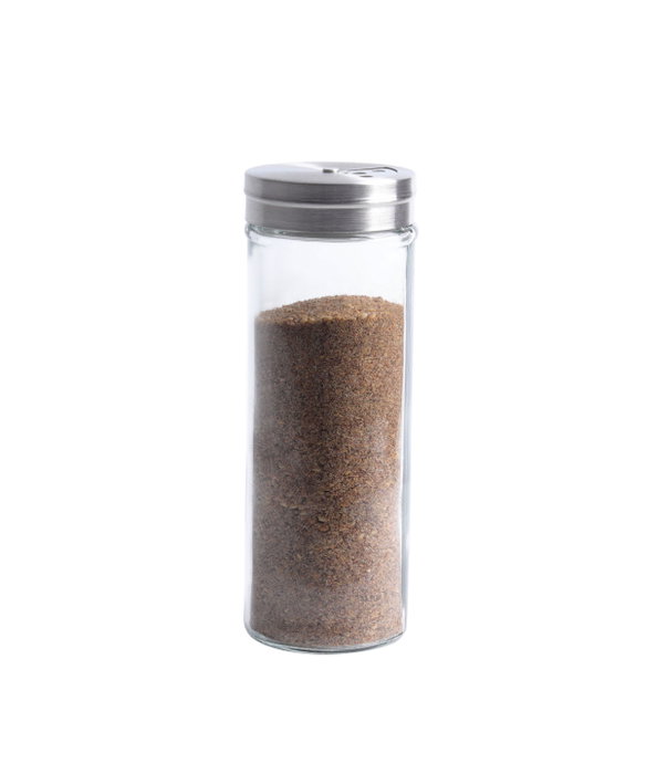 Inde Especiero de Vidrio con Tapa Inox, 5 Botellitas, 170 ml (Pack de 24 Unidades)