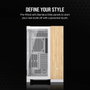 Corsair CC-9011284-WW Carcasa de Ordenador Midi Tower Bamboo, Blanco