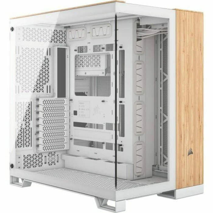 Corsair CC-9011284-WW Carcasa de Ordenador Midi Tower Bamboo, Blanco