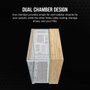 Corsair CC-9011284-WW Carcasa de Ordenador Midi Tower Bamboo, Blanco