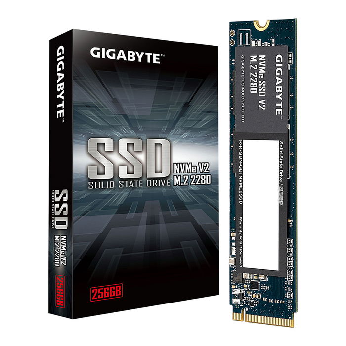 Gigabyte G3NVMEV2256G 256GB NVMe PCIe 3.0 M.2 2280 SSD - Vel. Lectura 3200 MB/s