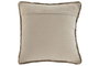 DKD Home Decor Cojín de Yute Hecho a Mano Natural y Blanco