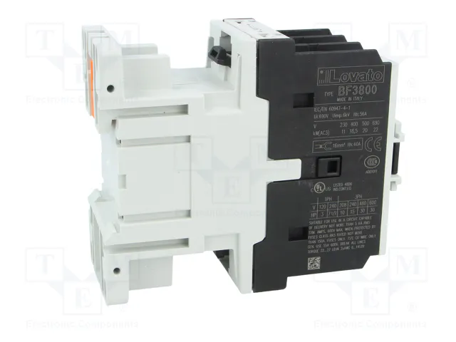 LOVATO ELECTRIC Contactor BF 3-polar 38A 24VDC