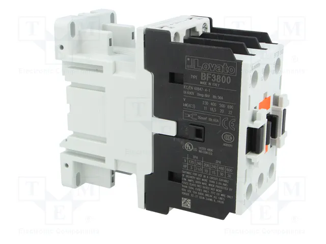 LOVATO ELECTRIC Contactor BF 3-polar 38A 24VDC