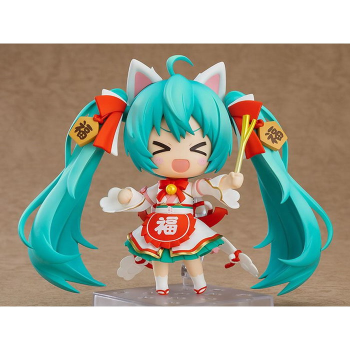 Good Smile Company Nendoroid Hatsune Miku Maneki Miku Ver. Figura articulada de PVC 10 cm con base y complementos