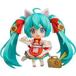 Good Smile Company Nendoroid Hatsune Miku Maneki Miku Ver. Figura articulada de PVC 10 cm con base y complementos