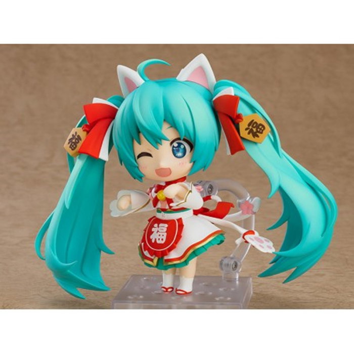 Good Smile Company Nendoroid Hatsune Miku Maneki Miku Ver. Figura articulada de PVC 10 cm con base y complementos