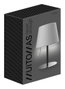 Muitomas Lámpara Dream LED con base de aluminio, Negro
