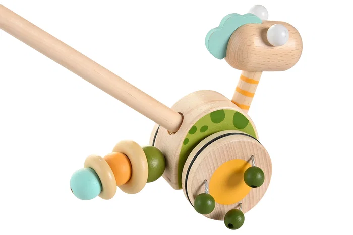 DKD Home Decor Juguete de Dinosaurios de Madera y ABS (Surtido de 3) Multicolor