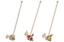 DKD Home Decor Juguete de Dinosaurios de Madera y ABS (Surtido de 3) Multicolor