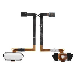 CoreParts Botón de inicio con cable flexible para Samsung Galaxy S6, Blanco