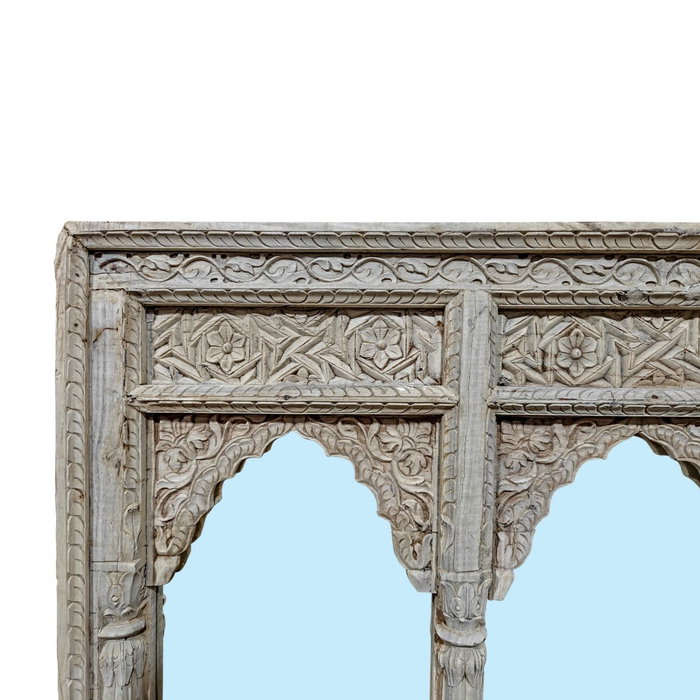 DKD Home Decor Espejo de Teca Tallas Antiguas Natural 157x109 cm DKD Home Decor Espejo de Teca Tallas Antiguas Natural 157x109 cm