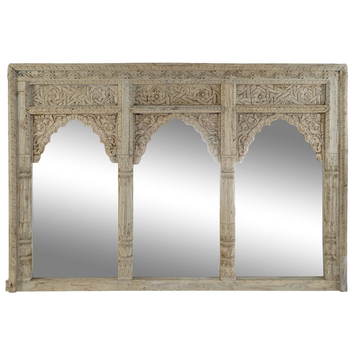 DKD Home Decor Espejo de Teca Tallas Antiguas Natural 157x109 cm DKD Home Decor Espejo de Teca Tallas Antiguas Natural 157x109 cm