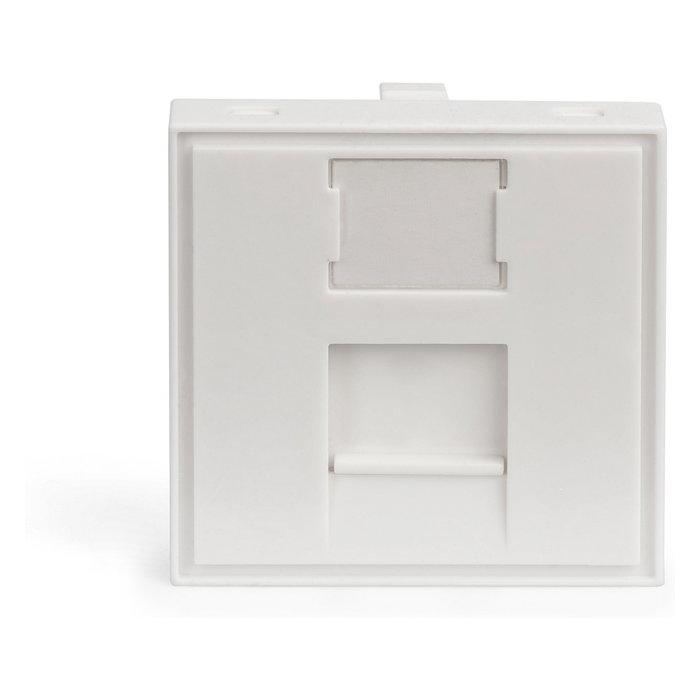 Digitus DN-93802-5 Cara Frontal 1 Puerto RJ-45 45x45 mm para Conductos, Color Blanco