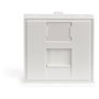 Digitus DN-93802-5 Cara Frontal 1 Puerto RJ-45 45x45 mm para Conductos, Color Blanco