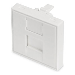 Digitus DN-93802-5 Cara Frontal 1 Puerto RJ-45 45x45 mm para Conductos, Color Blanco