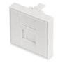 Digitus DN-93802-5 Cara Frontal 1 Puerto RJ-45 45x45 mm para Conductos, Color Blanco