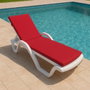 Atelier Del Sofa Cojín para Tumbona Rojo 100x60x80 cm