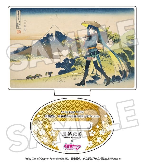 Presence CO., LTD. Katsushika Hokusai x Hatsune Miku Figuras acrílico 5 cm Cajas Sorpresa Surtido (8)