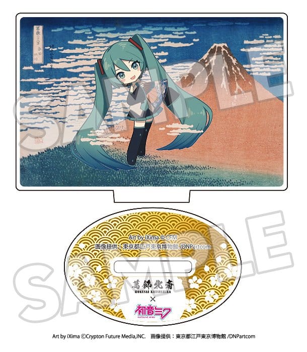 Presence CO., LTD. Katsushika Hokusai x Hatsune Miku Figuras acrílico 5 cm Cajas Sorpresa Surtido (8)