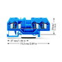 WAGO 281-684 Terminal para cableado de 6 mm, 800 V