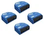 Shelly 1 Gen3 Paquete de 4 Interruptores Inteligentes Wi-Fi/Bluetooth Azul