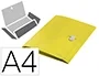 Leitz Carpeta de 3 Solapas DIN A4, Polipropileno Reciclado, Amarillo