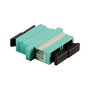 LOGON PROFESSIONAL FIBER COUPLER DUPLEX SC/SC - AQUA/OM3 - 12PCS/PACK + SCREWS