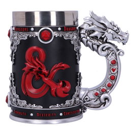 Nemesis Now Dungeons & Dragons Jarro Logo con diseño pintado a mano Avanzado en poliresina Detectado mediante licencia oficial