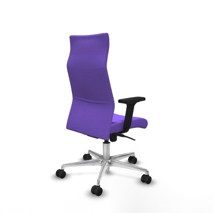 PIQUERAS Y CRESPO Sillón Albacete con Mecanismo Sincro, Tela Lila y Base de Aluminio PIQUERAS Y CRESPO Sillón Albacete con Mecanismo Sincro, Tela Lila y Base de Aluminio