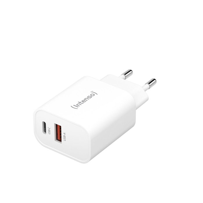 Intenso Power Adapter W30AC 1x USB-A 1x USB-C 30W Blanco