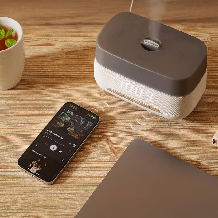 Cecotec Humidificador Difusor Aroma 300 ml PureAroma 1300 Hydra LED Altavoz Bluetooth Verde